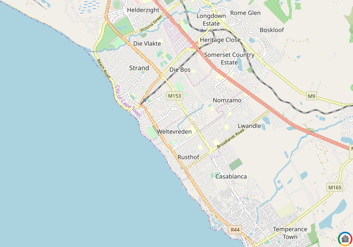 Map location of Onverwacht